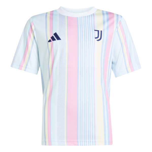 adidas Juventus Turin Pre-Match Shirt 25/26 Kinder - weiß/blau/rosa/gelb