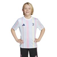 adidas Juventus Turin Pre-Match Shirt 25/26 Kinder - weiß/blau/rosa/gelb