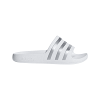 adidas Adilette Aqua Badelatschen Kinder  - weiß/silber