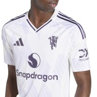 adidas Manchester United Trikot Away 25/26 Herren - weiß/blau