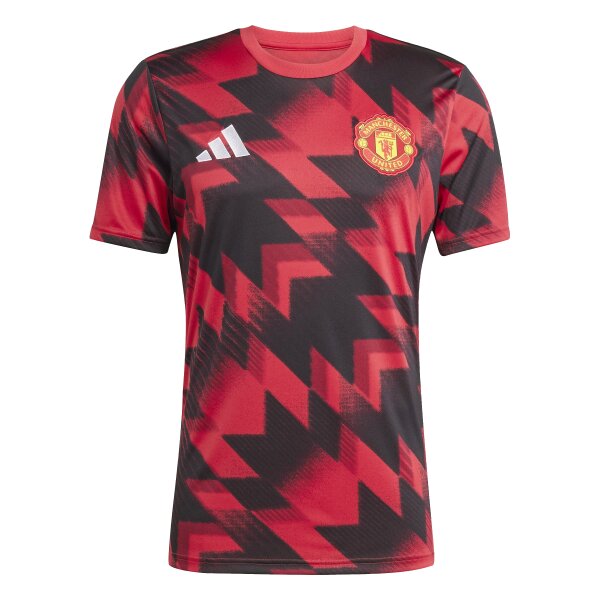 adidas  Manchester United Pre-Match T-Shirt 25/26 Herren - rot