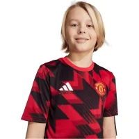 adidas Manchester United Pre-Match T-Shirt 25/26 Kinder - rot