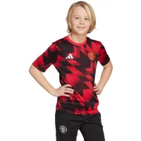 adidas Manchester United Pre-Match T-Shirt 25/26 Kinder - rot