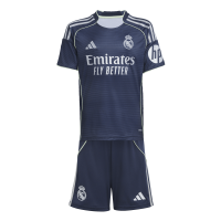 adidas Real Madrid Trikotset Away 25/26 Kinder - blau/silber