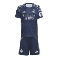 adidas Real Madrid Trikotset Away 25/26 Kinder - blau/silber
