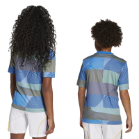 adidas Real Madrid Pre-Match T-Shirt 25/26 Kinder - blau/lila/grau