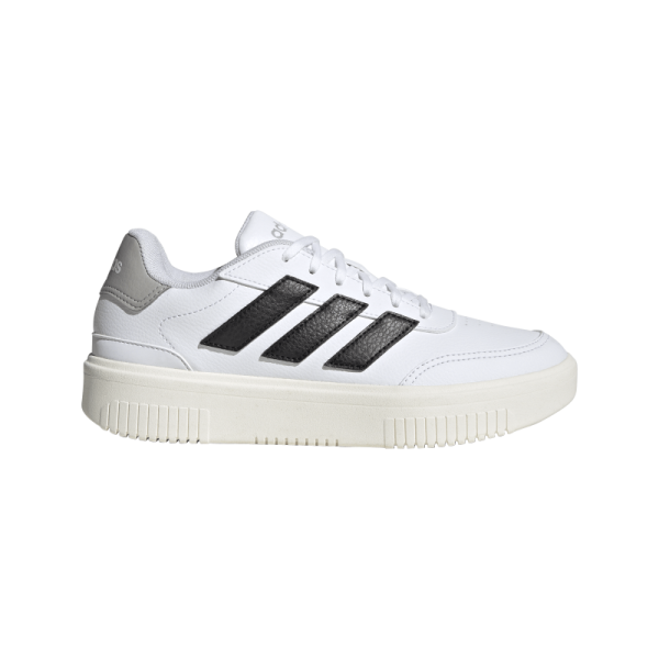 adidas Courtblock Sneaker Damen - weiß/schwarz