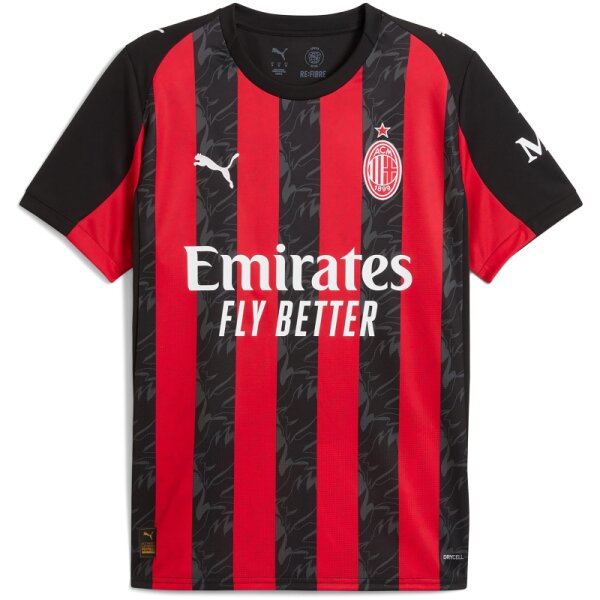 Puma AC Milan Trikot Home 25/26 Herren - rot/schwarz