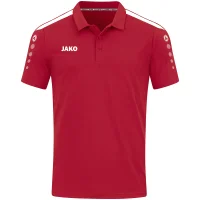 Jako Power Poloshirt Herren - rot/weiß
