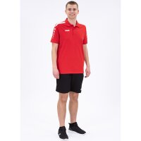 Jako Power Poloshirt Herren - rot/weiß