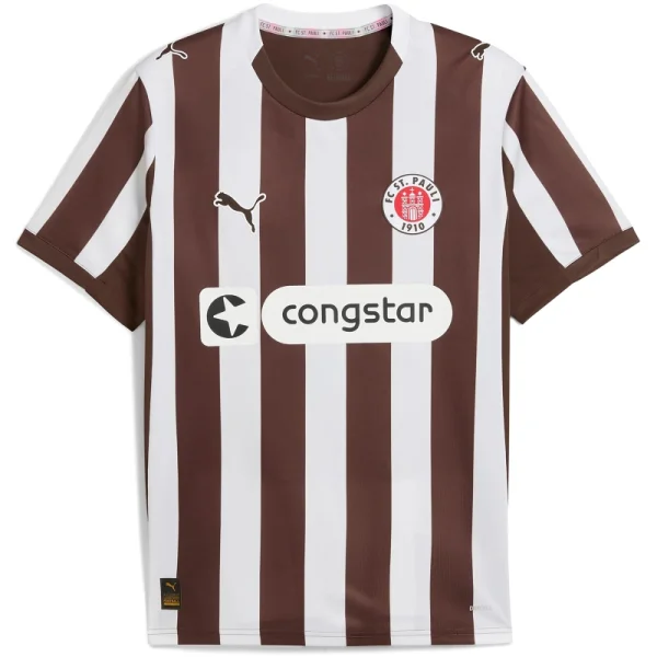 Puma FC St. Pauli Trikot Home 25/26 Herren - braun/weiß
