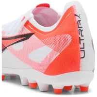 Puma Ultra 5 Match MG Fußballschuhe Herren - weiß/rot/schwarz