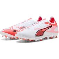 Puma Ultra 5 Match MG Fußballschuhe Herren - weiß/rot/schwarz