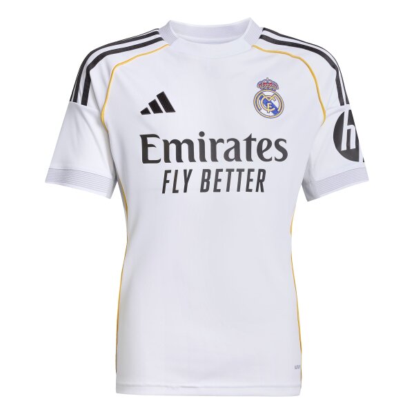 adidas Real Madrid Trikot Home 25/26 Kinder - weiß/schwarz/gelb