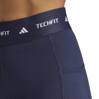 adidas Techfit Stash Pocket Full-Length Leggings Damen - navy/weiß