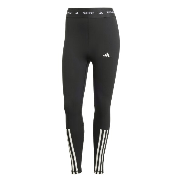 adidas Techfit 3-Streifen 7/8-Leggings Damen - schwarz/weiß