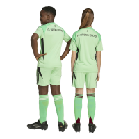 adidas FC Bayern München Torwartshorts 25/26 Kinder - grau/minze