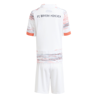 adidas FC Bayern München Mini-Auswärtsausrüstung 25/26 Kinder - weiß/navy/orange - 116