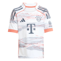 adidas FC Bayern München Mini-Auswärtsausrüstung 25/26 Kinder - weiß/navy/orange - 116