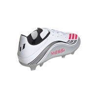 adidas F50 Messi League Fußballschuhe Kinder - weiß/silber/schwarz/rot