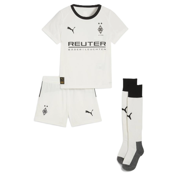Puma Borussia Mönchengladbach Minikit Home 25/26 Kinder - weiß/schwarz