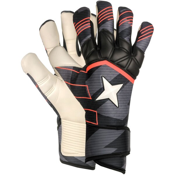 Derbystar APS Pro Grip Torwarthandschuhe - schwarz/grau/rot