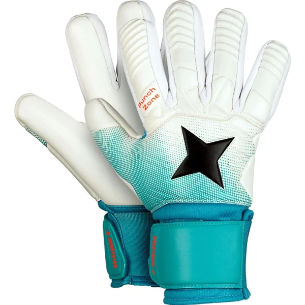 Derbystar Classico v23 Torwarthandschuhe - weiss/türkis/schwarz