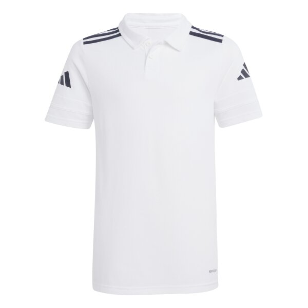 adidas Squadra 25 Cotton Poloshirt Kinder - weiß/schwarz