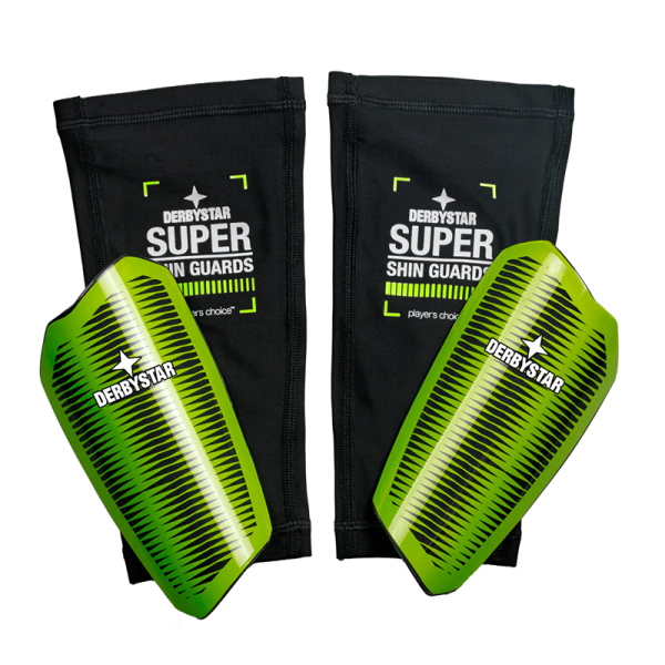 Derbystar Super v25 Schienbeinschützer - schwarz/grün