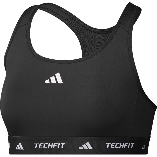 adidas Techfit Sport-BH Damen - schwarz/weiß