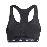 adidas Techfit Sport-BH Damen - schwarz/weiß - M