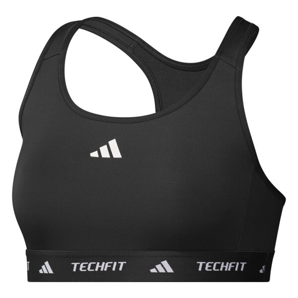 adidas Techfit Sport-BH Damen - schwarz/weiß - XS