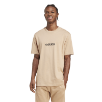 adidas Essentials Linear Single T-Shirt Herren - braun/schwarz