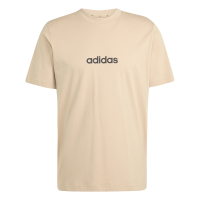 adidas Essentials Linear Single T-Shirt Herren - braun/schwarz - L