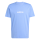 adidas Essentials Linear Single T-Shirt Herren - blau/weiß