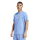 adidas Essentials Linear Single T-Shirt Herren - blau/weiß