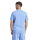 adidas Essentials Linear Single T-Shirt Herren - blau/weiß