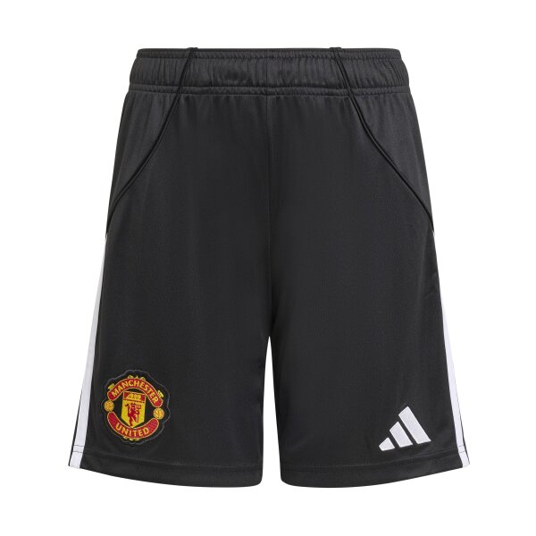 adidas Manchester United Shorts Home 25/26 Kinder - schwarz/weiß