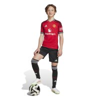adidas Manchester United Shorts Home 25/26 Kinder - schwarz/weiß