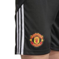 adidas Manchester United Shorts Home 25/26 Kinder - schwarz/weiß
