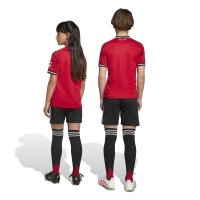 adidas Manchester United Shorts Home 25/26 Kinder - schwarz/weiß