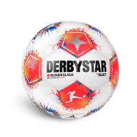Derbystar Bundesliga Brillant Replica S-Light v25 Fußball - weiß/blau/rot