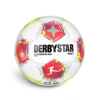 Derbystar Bundesliga Club TT v25 Fußball - weiß/rot/gelb