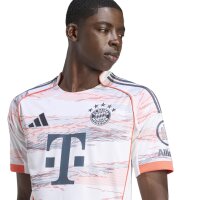 adidas FC Bayern München Trikot Away 25/26 Herren - weiß/navy/orange