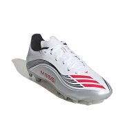 adidas F50 Messi League MG Fußballschuhe Kinder - weiß/silber/schwarz/rot