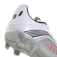 adidas F50 Messi League MG Fußballschuhe Kinder - weiß/silber/schwarz/rot