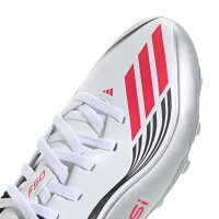 adidas F50 Messi League MG Fußballschuhe Kinder - weiß/silber/schwarz/rot
