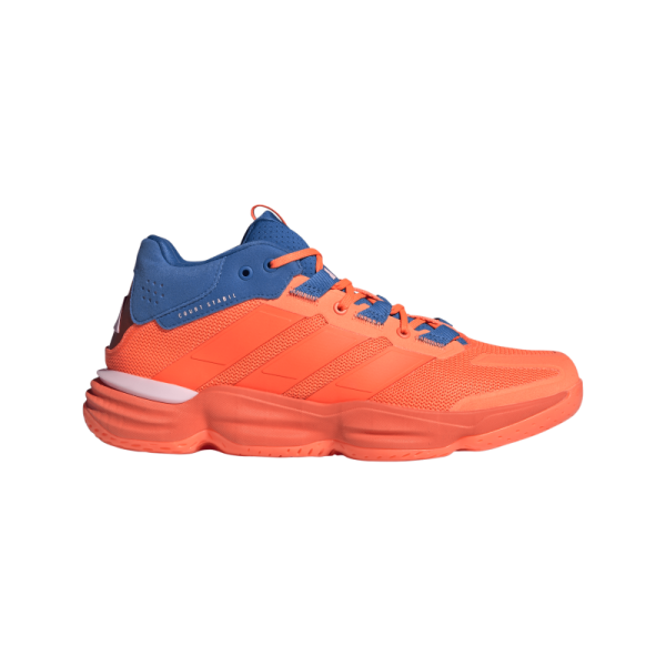 adidas Court Stabil Hallenschuhe Herren - orange/blau