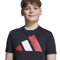 adidas Essentials Kids T-Shirt Kinder - schwarz/rot/weiß