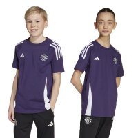 adidas Manchester United Tiro 25 Competition Cotton T-Shirt 25/26 Kinder - lila/weiß